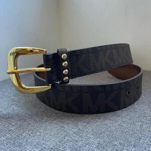 Michael Kors Signature Logo Belt, Women’s Small